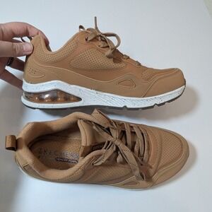 Skechers Uno Stand on Air Sneakers Womens 9.5 Tan 155548 WTN
